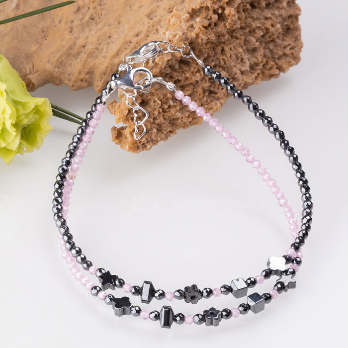 Set 2 Brățări Argint Maia colt | Eleganță