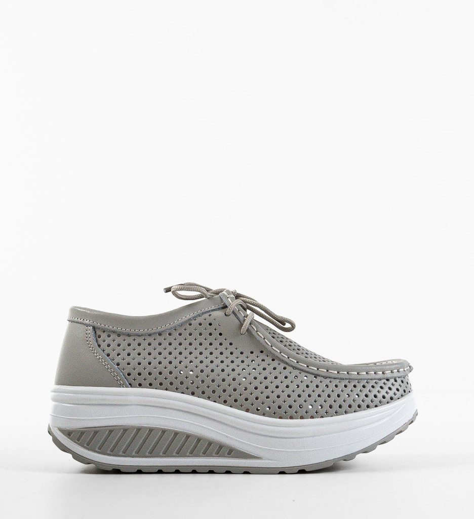Pantofi Casual Baroco Gri | Confort & Stil - imagine 5