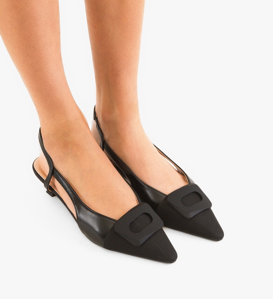 Pantofi Lorcan Negri Eleganți cu Toc