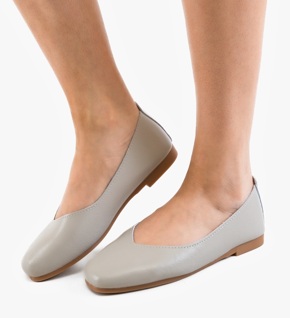 Balerini Dama Sadde Gri - Confort Casual - imagine 3