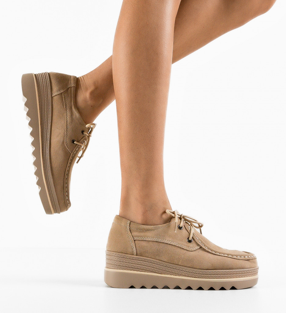 Pantofi Casual Sagrio Bej - Confort și Stil