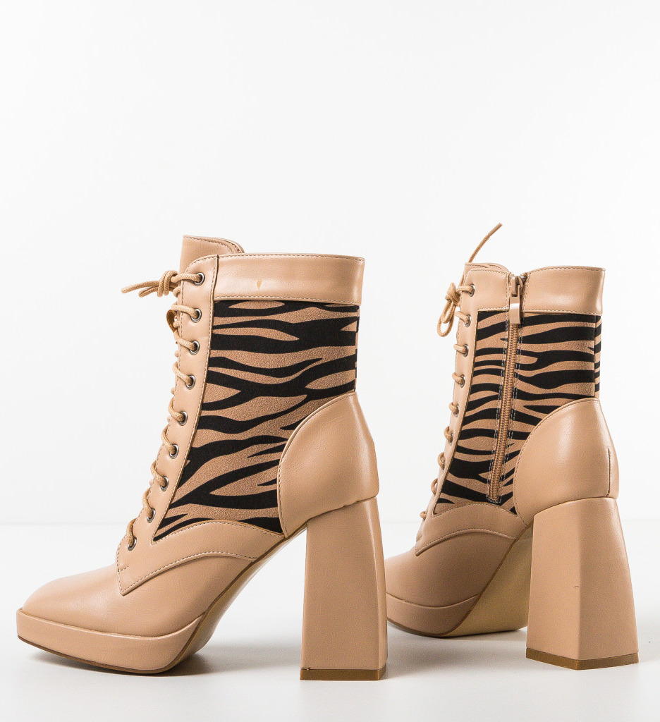 Botine Dama Lokan Bej - Eleganță și Confort - imagine 2