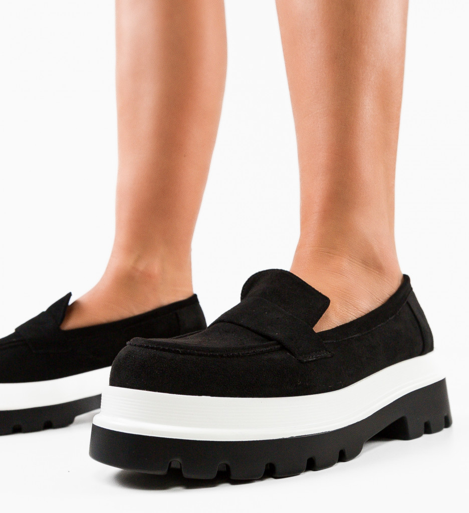 Pantofi Casual Dama Hilaria Negri - Confort și Stil - imagine 3