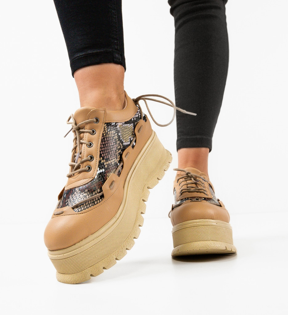 Pantofi Casual Danrta Bej 2 - Confort