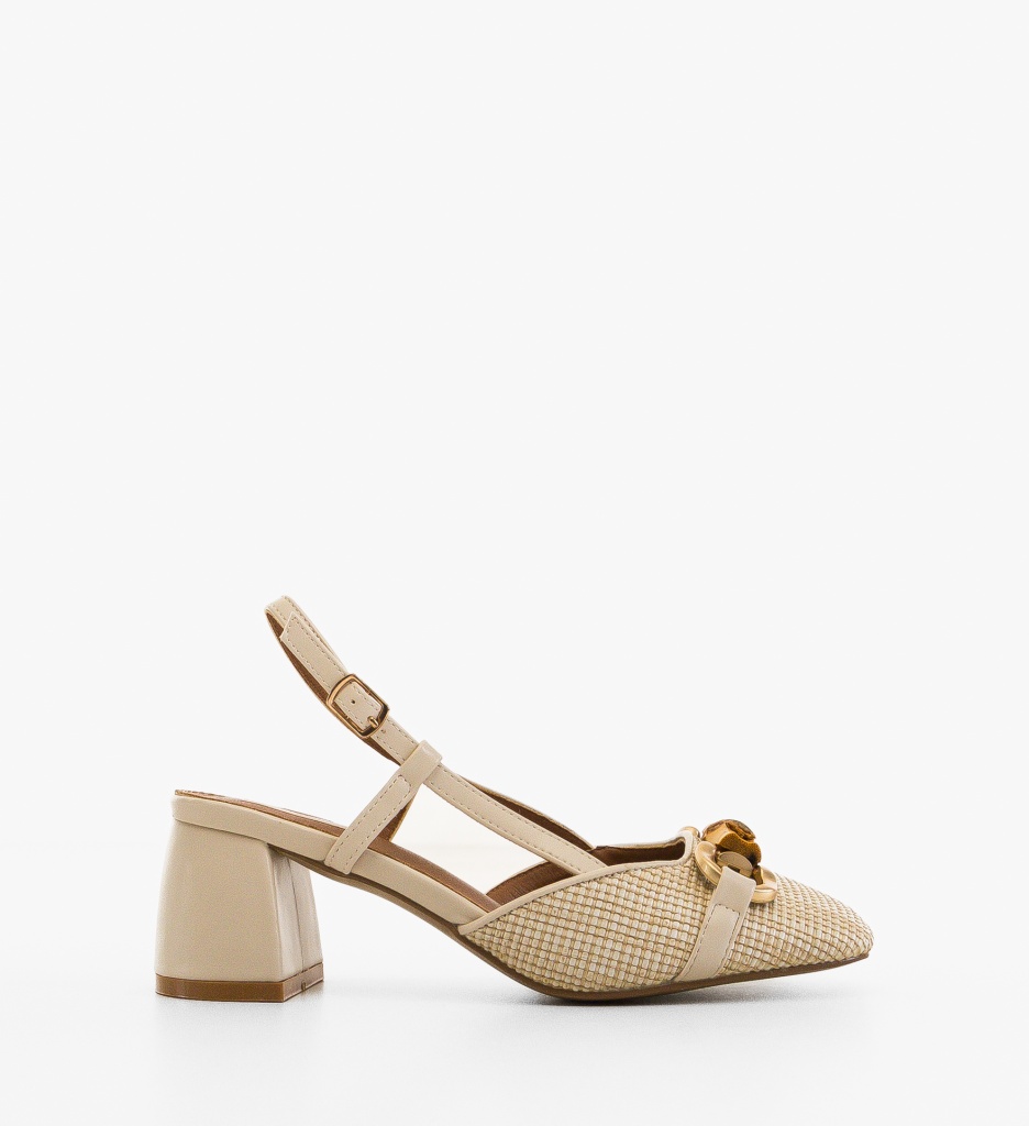 Pantofi dama Mohsin Bej | Toc Eleganți pentru Ocazii - imagine 6