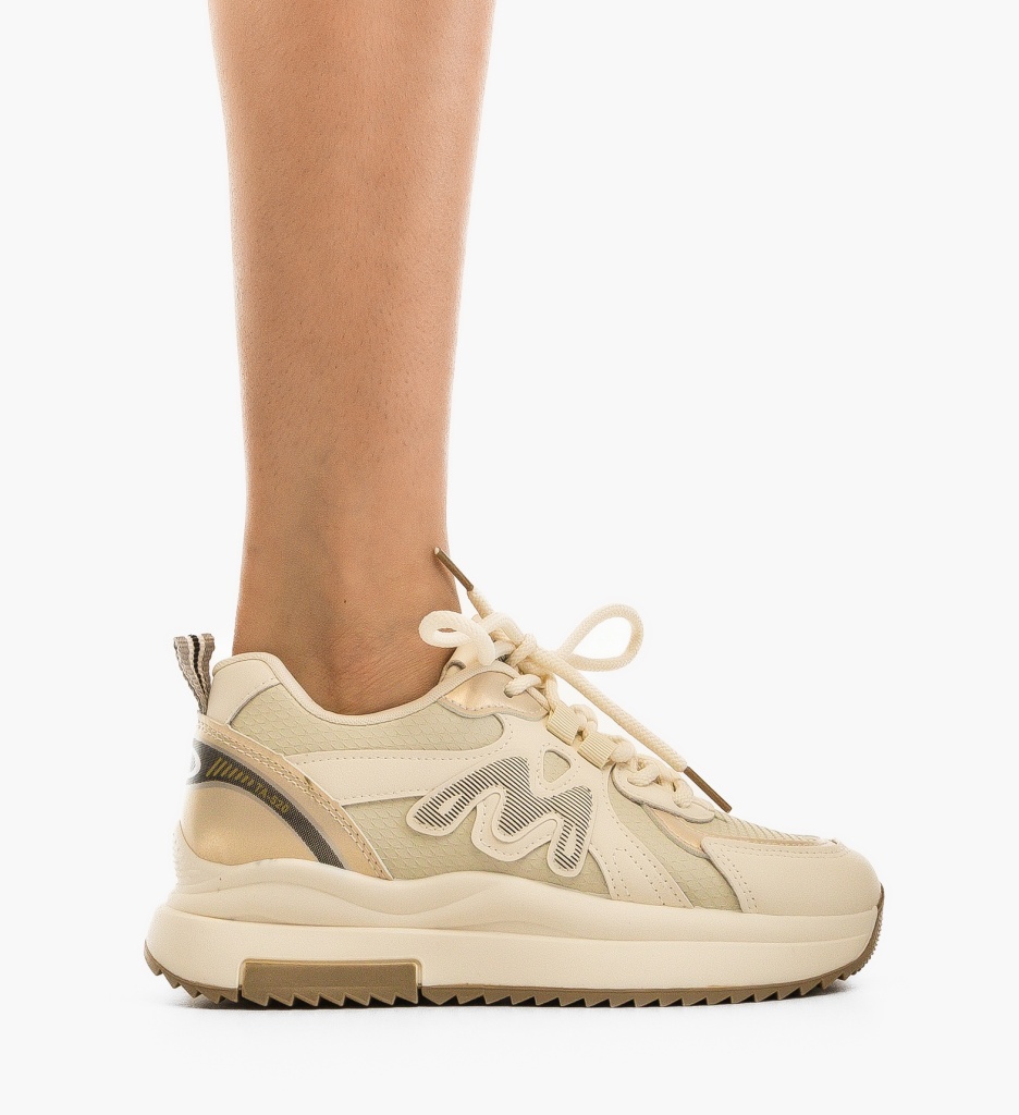 Sneakers Bello Bej - Confort și Stil Zilnic - imagine 2