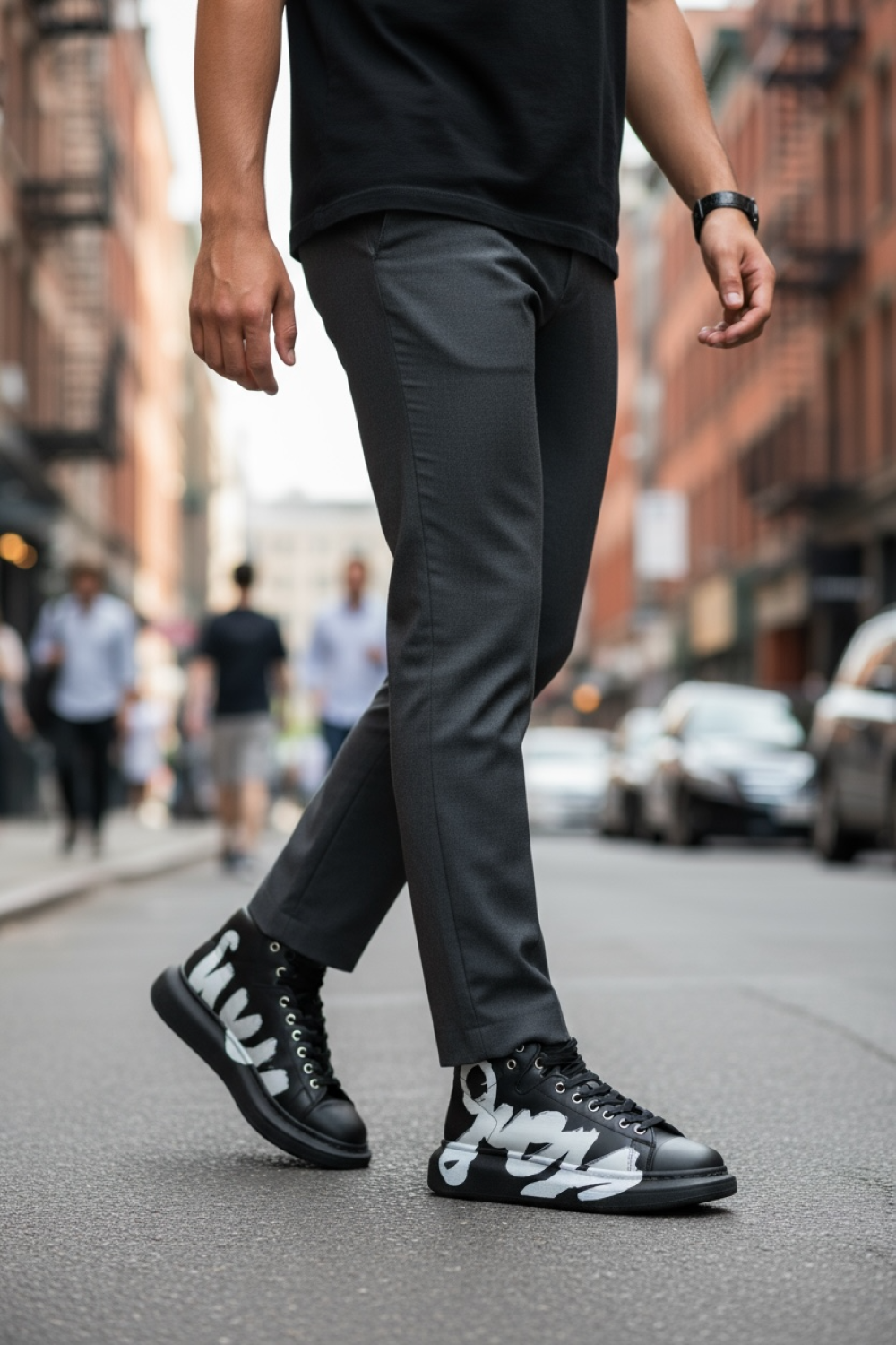 Adidași Casual Bărbați Negri - Confort Maxim