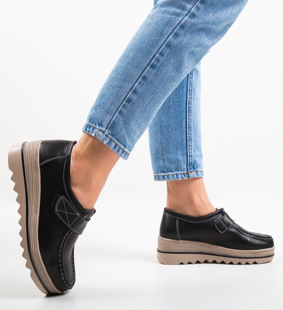 Pantofi Casual Straif Negri - Confort și Stil - imagine 2