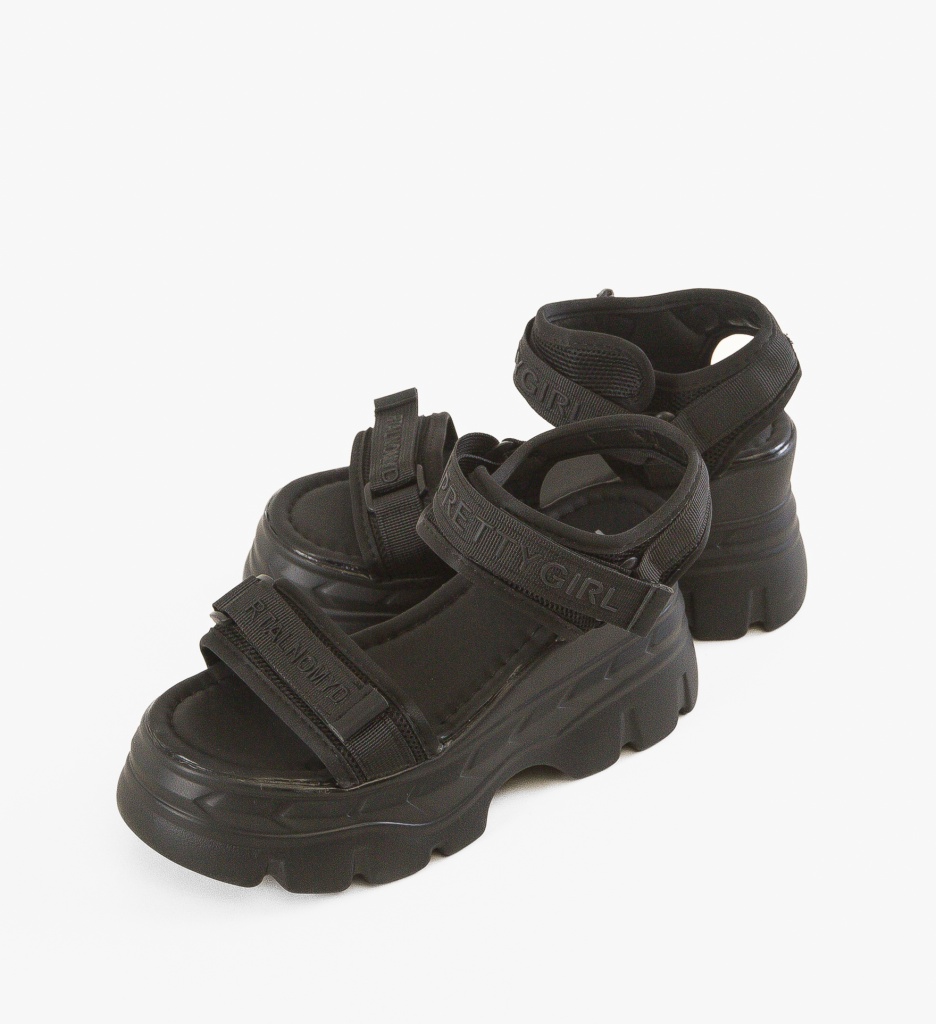 Platforme Dama Alnomyd Negre - Stil Urban Chic - imagine 4