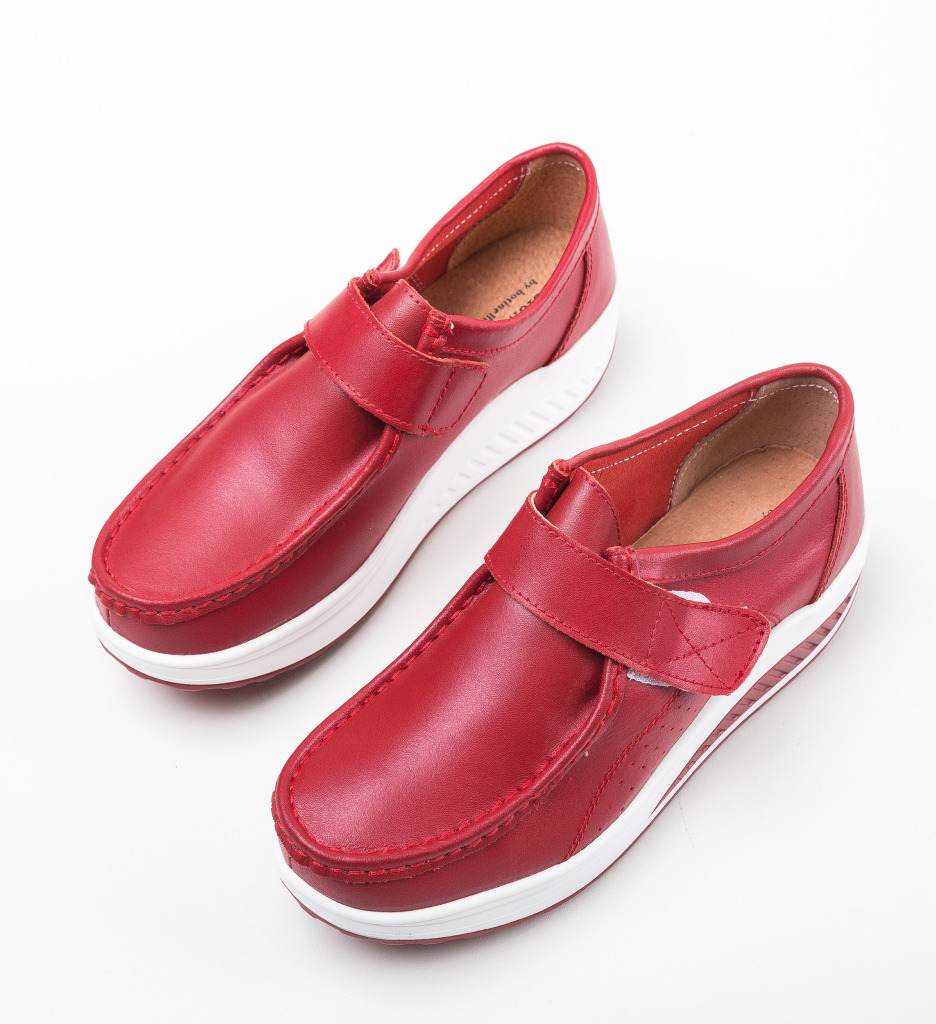 Pantofi Casual Marko Rosii - Stil Urban - imagine 7