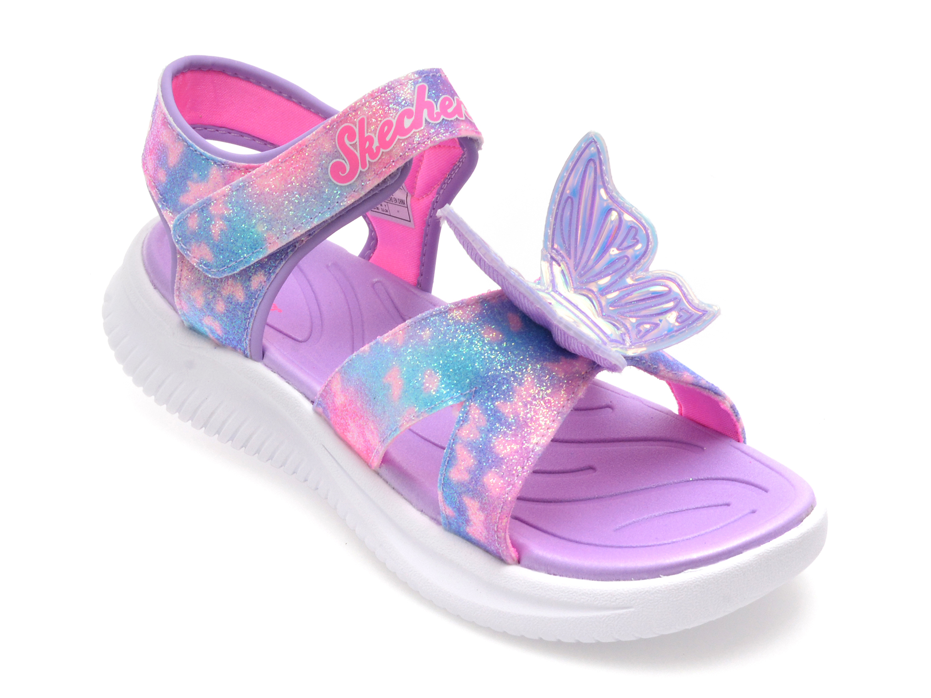 Sandale Skechers Jumpsters mov piele ecologică