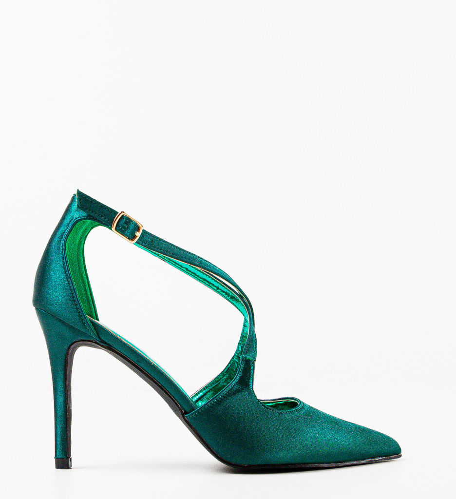 Pantofi cu toc Allow Verzi | Eleganță Asigurată - imagine 4