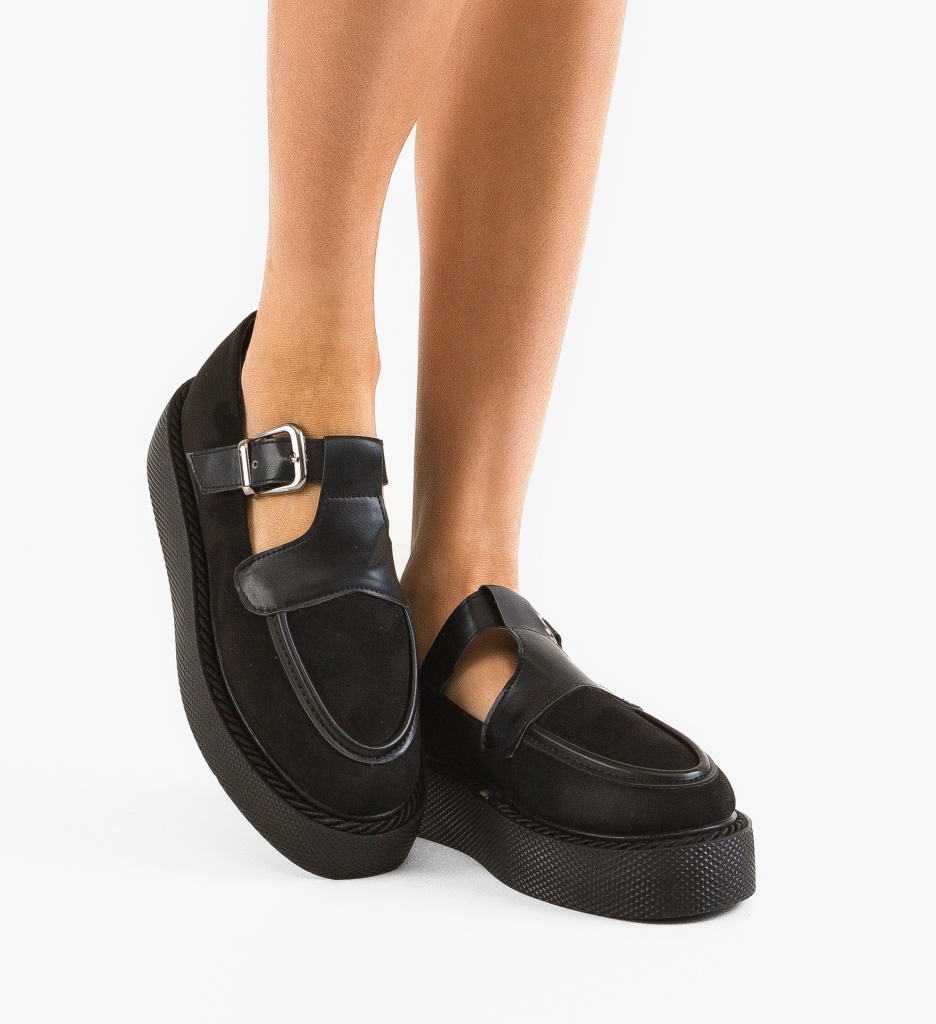 Pantofi Casual Teylar Negri - Confort și Stil