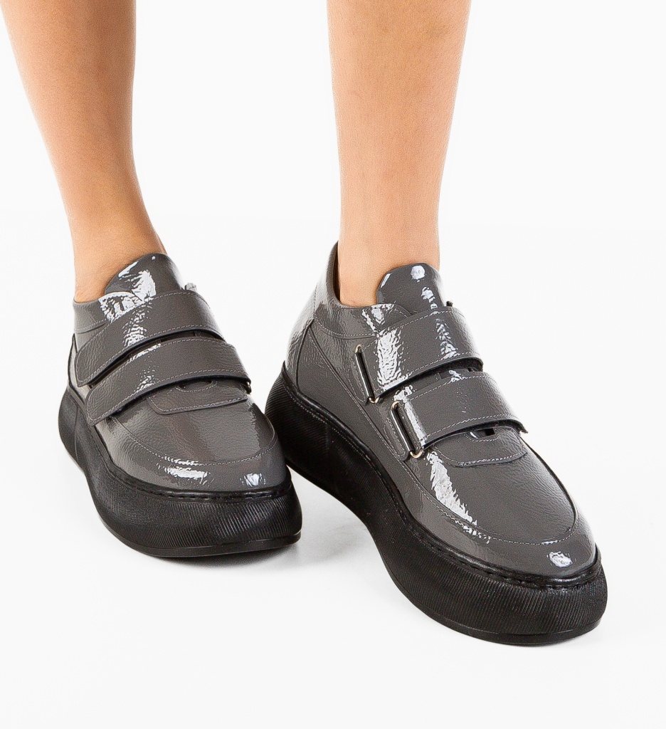 Pantofi Mernera Gri | Confort și Stil Zilnic - imagine 2