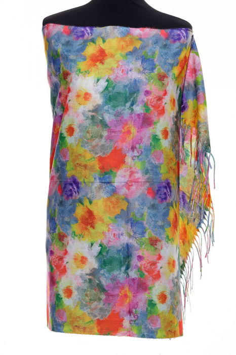 Esarfă Casmir Multicoloră Shopika | Design Floral