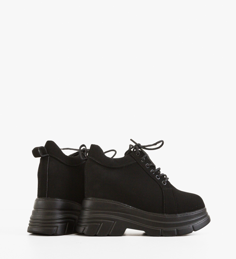 Pantofi Casual Uhha Negri - Confort & Stil - imagine 4