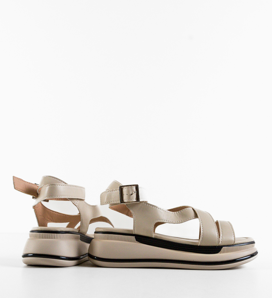 Sandale Dama Zurich Bej - Eleganță și Confort - imagine 4