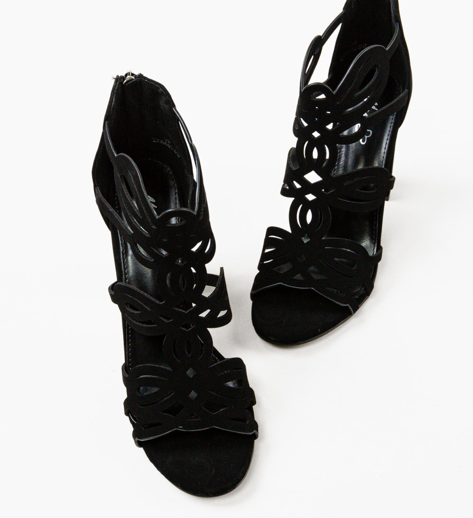 Sandale Toc Meritxell Negre - Eleganță și Stil - imagine 5