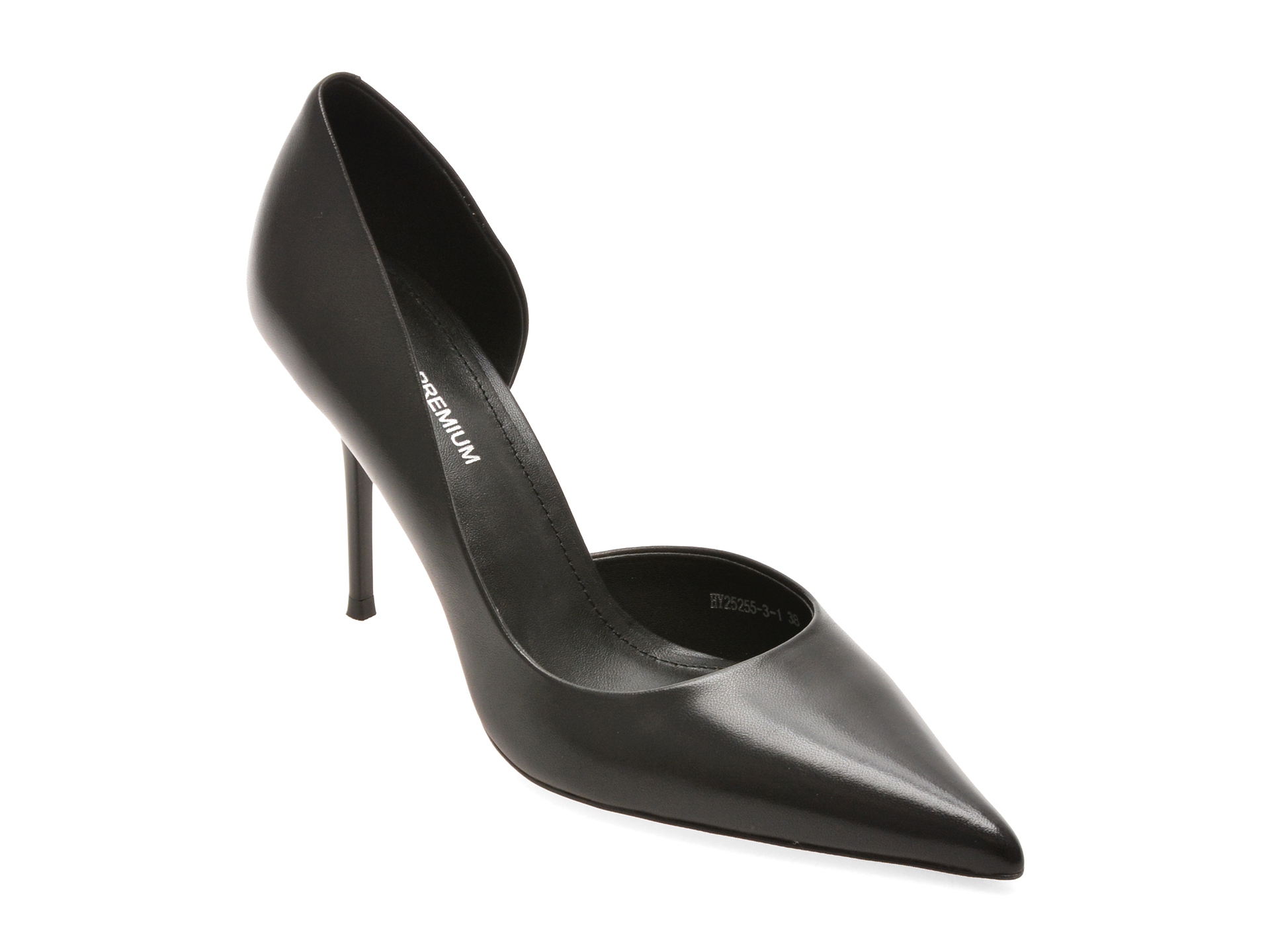 Pantofi Eleganti Epica Premium Negru Piele Naturala