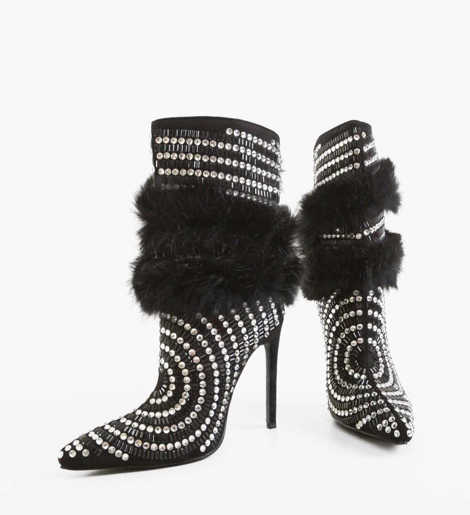 Botine Dama Odde Negre Depurtat - Eleganță Maximă - imagine 5