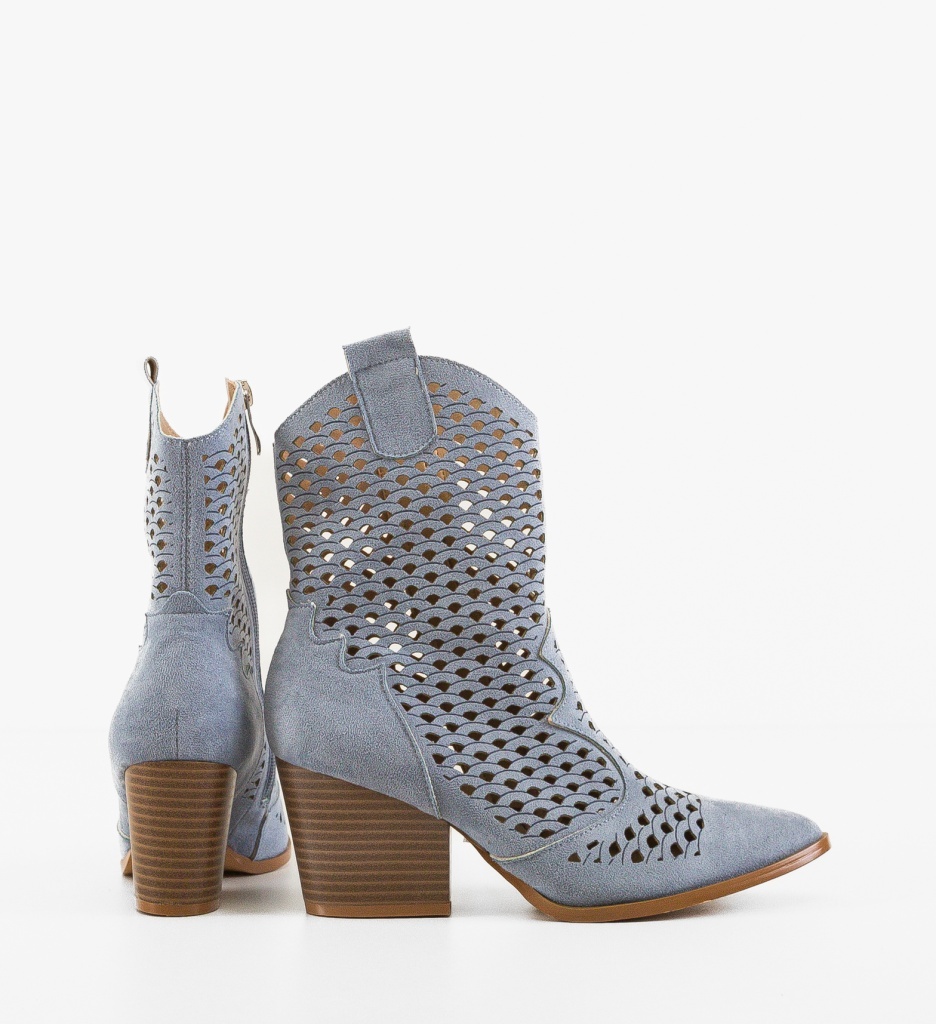 Botine Dama Cameron Albastre | Eleganță și Stil - imagine 5