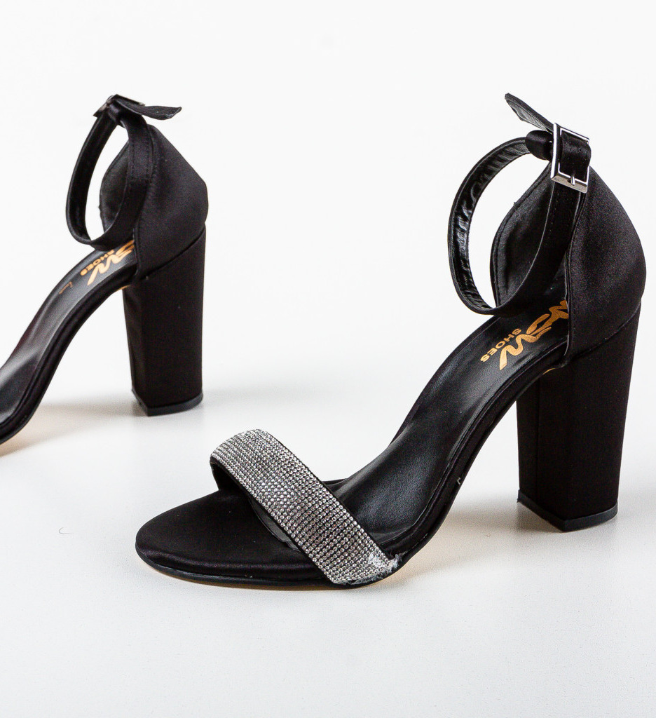 Sandale cu Toc Hester Negre | Eleganță Asigurată - imagine 5