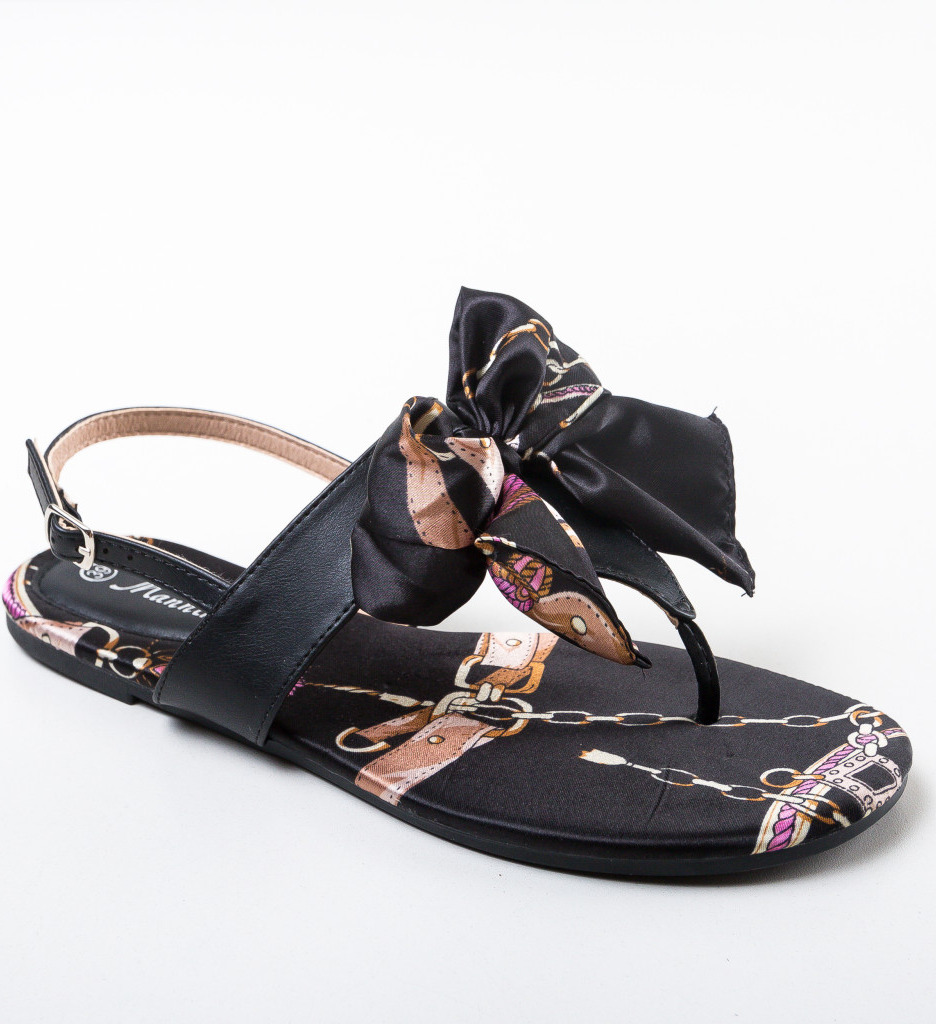 Sandale Aion Negre | Eleganță și Confort - imagine 4