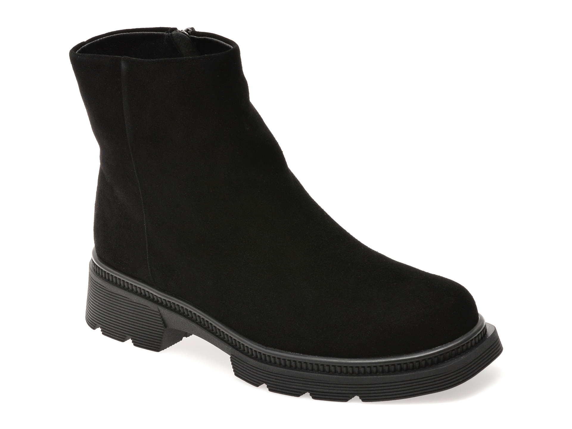 Ghete GRYXX Negre din Piele Întoarsă | Eleganță