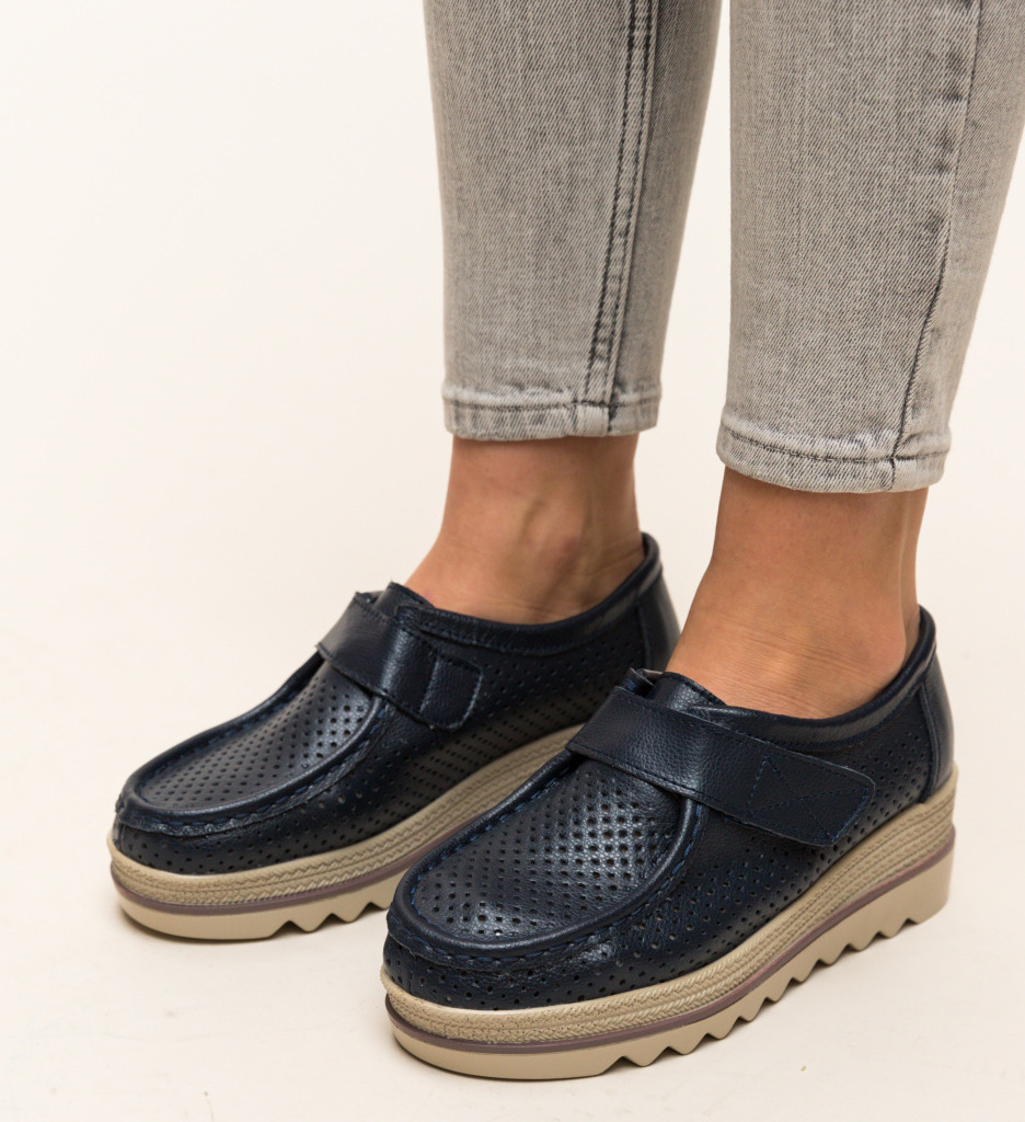 Pantofi Casual Histria Bleumarin - Confort și Stil - imagine 2