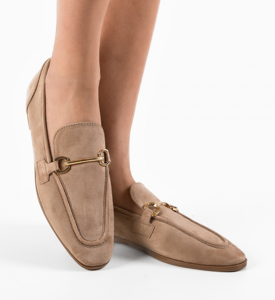 Pantofi Casual Dama Jenet Bej - Confort & Stil