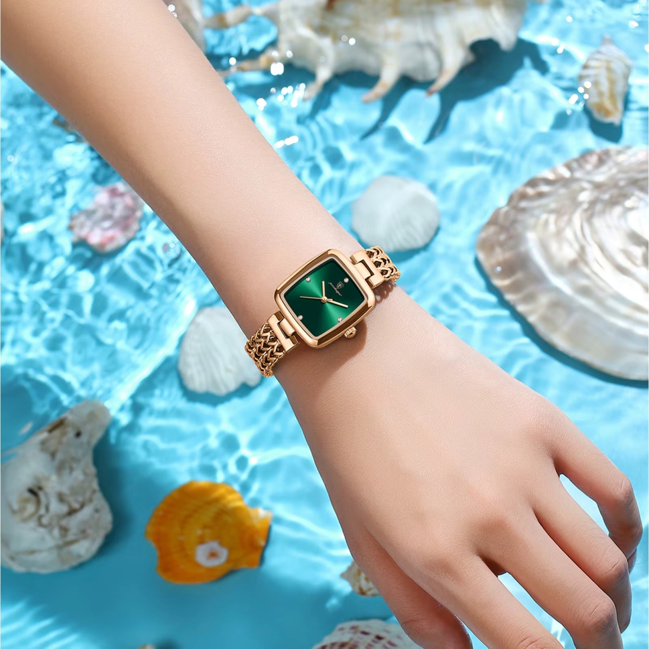 Ceas Dama Poedagar Rose Gold Stil Elegant - imagine 3
