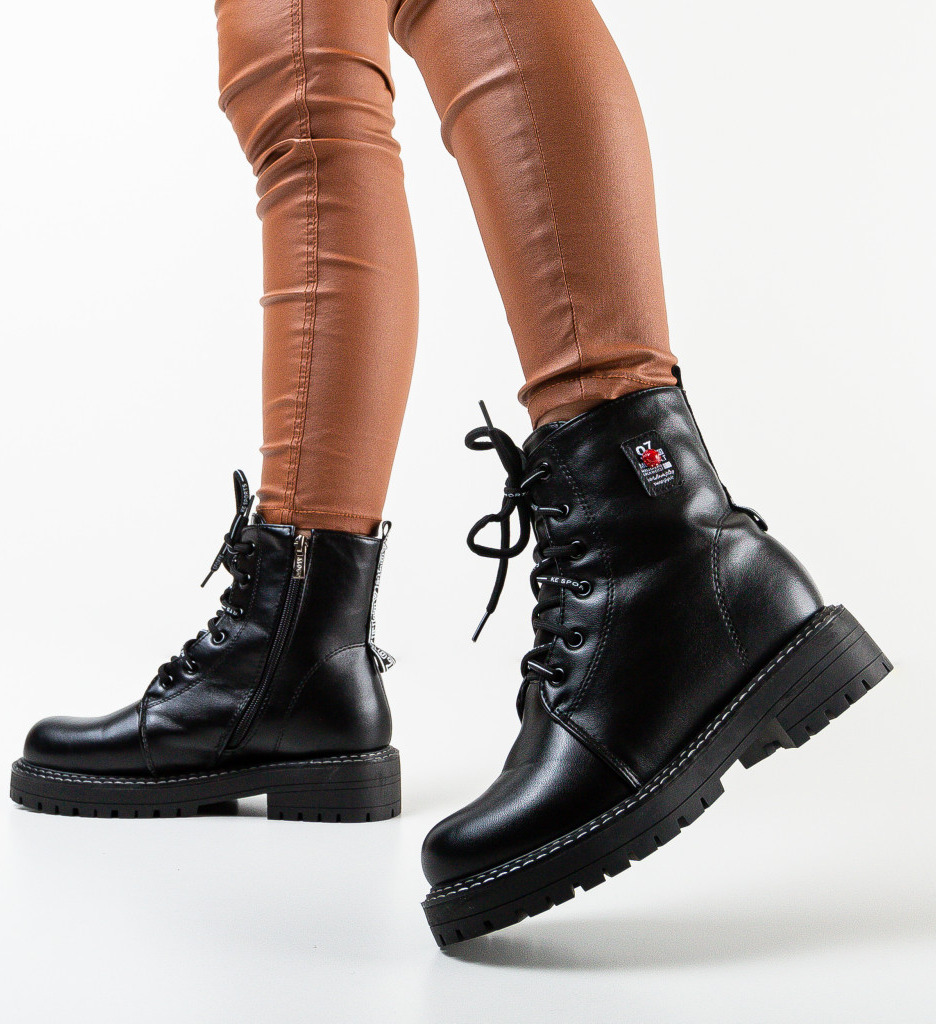 Ghete Jardel Negre | Confort si Stil Zilnic - imagine 3