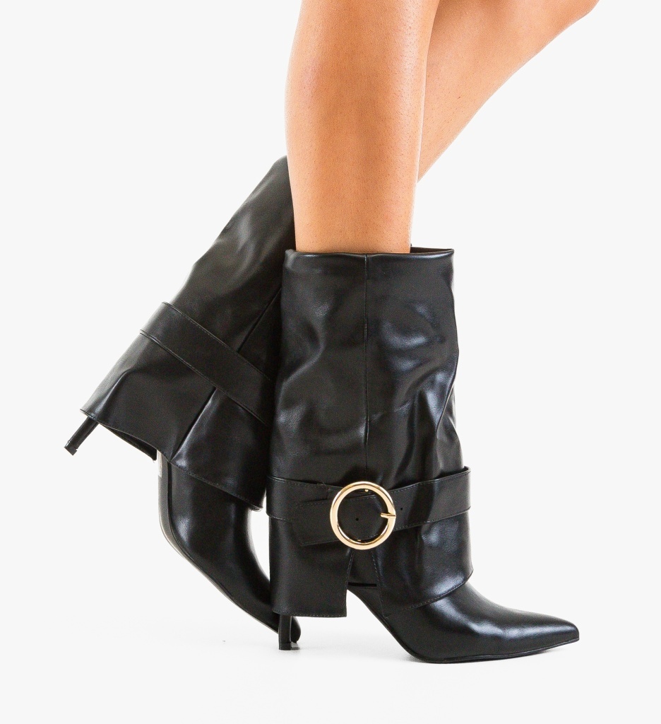 Botine Dama Jlep Negre - Eleganță și Stil - imagine 5