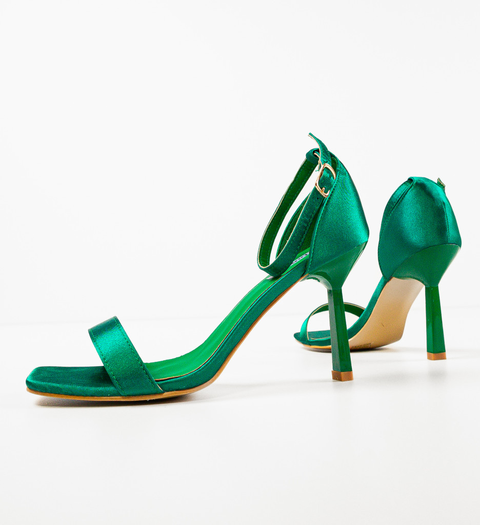 Sandale Toc Itumele Verzi - Eleganță și Stil - imagine 5