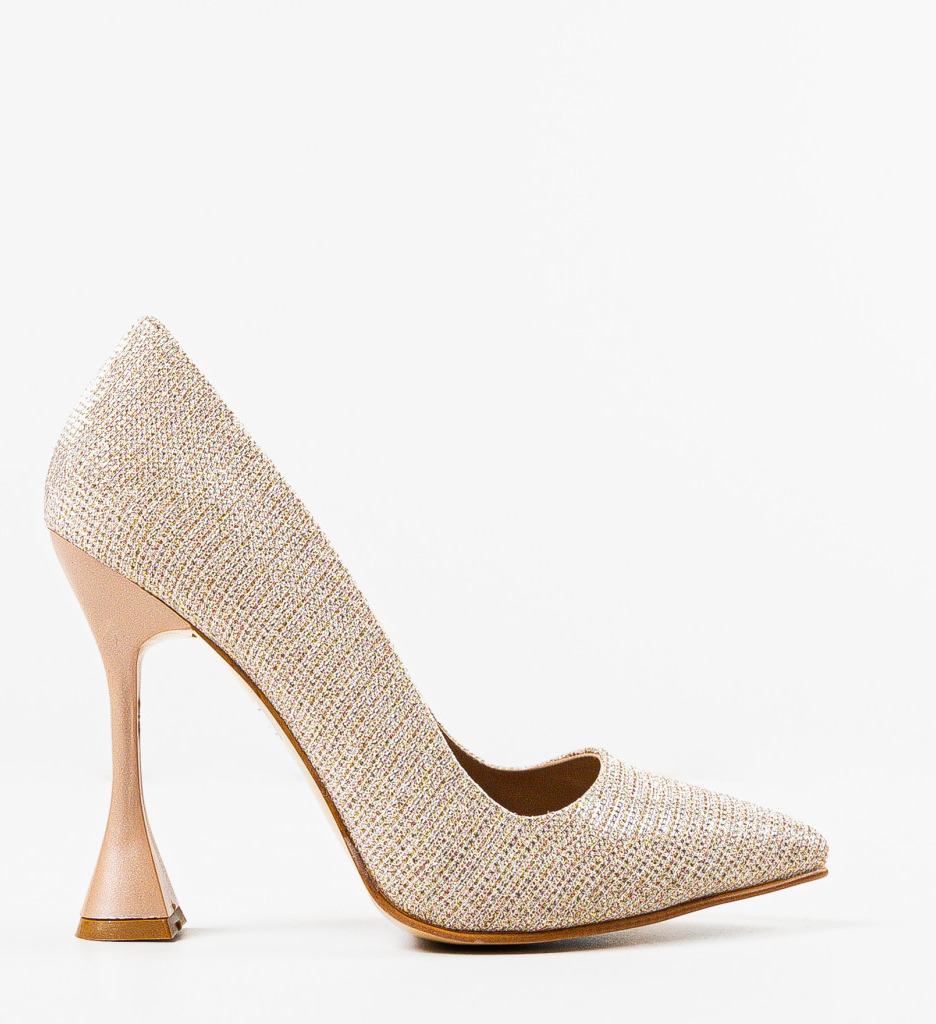 Pantofi Heda Aurii - Eleganță și Stil - imagine 5