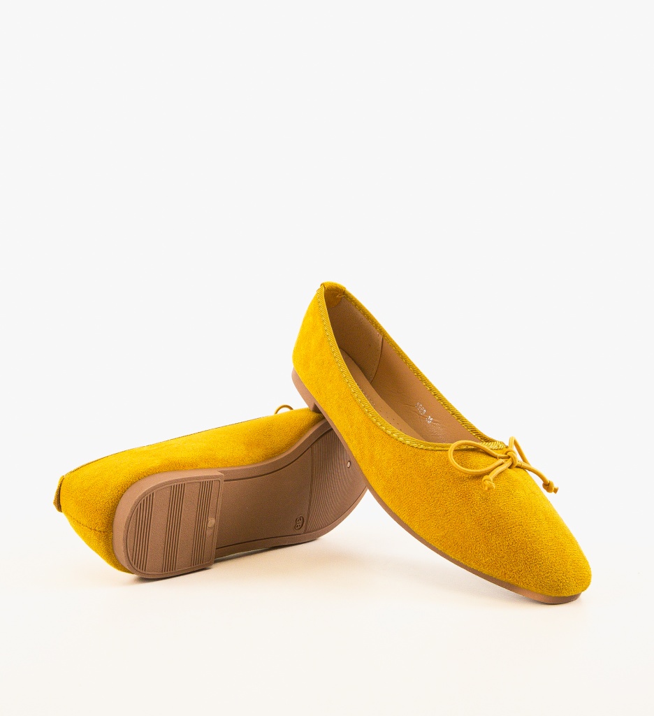 Balerini Elinor Galbeni - Confort și Eleganță Casual