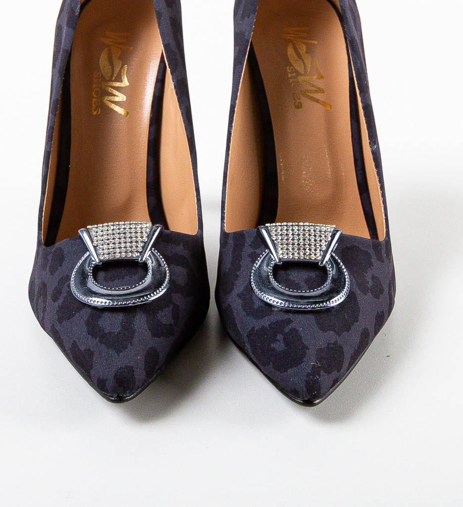Pantofi cu Toc Provok Negri | Eleganți - imagine 6