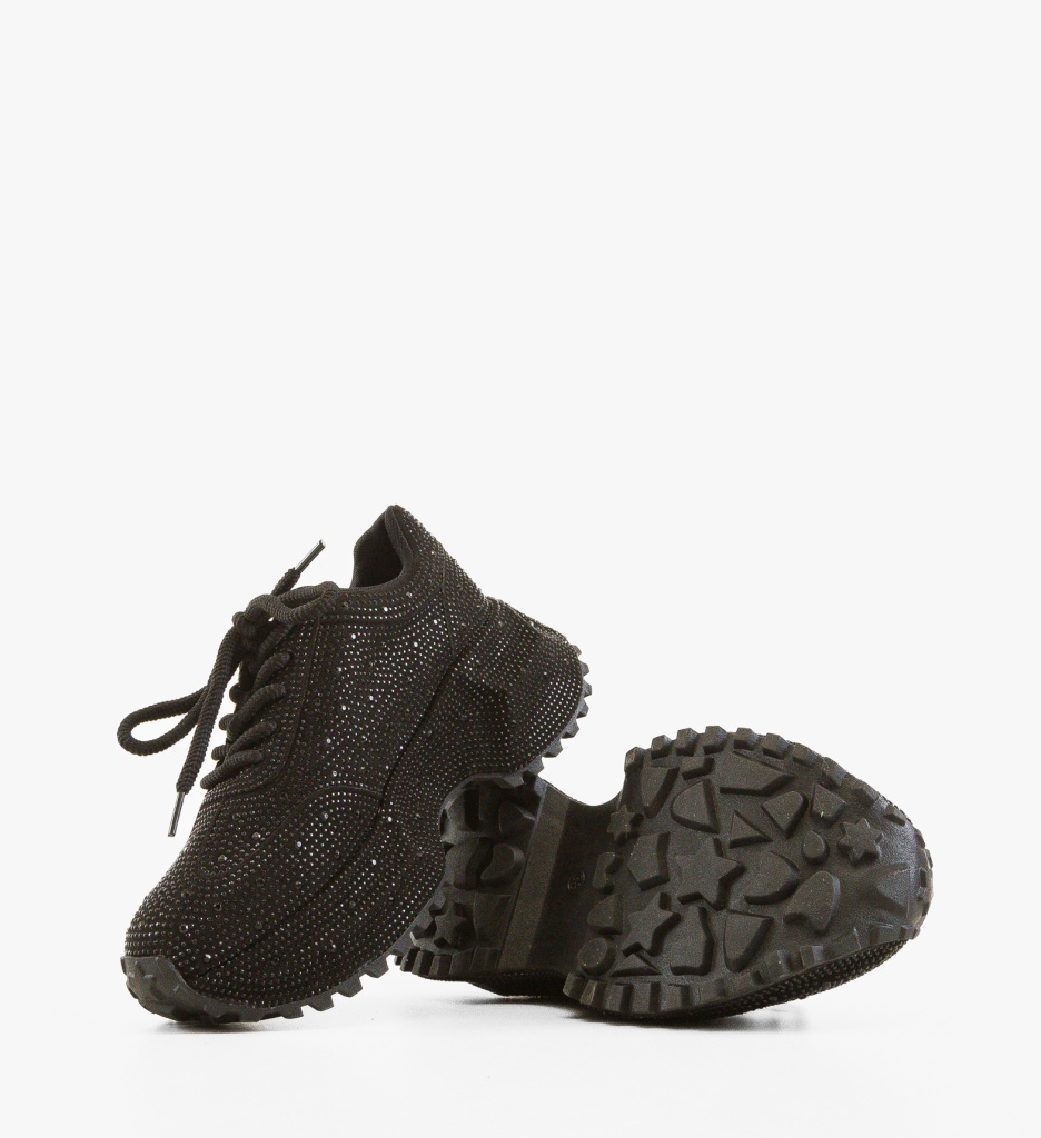 Sneakers Dama Starre Negri – Stil și Confort - imagine 5