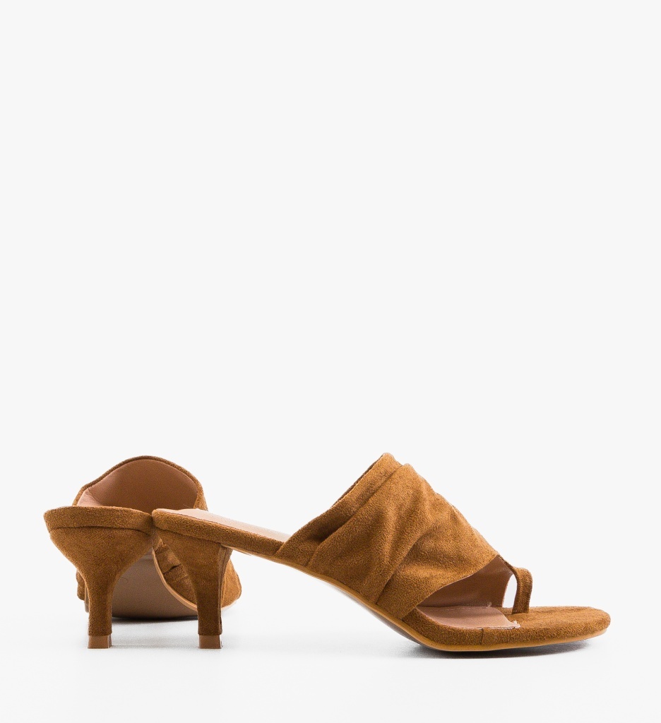 Saboti dama Herko Camel eleganți și confortabili - imagine 6