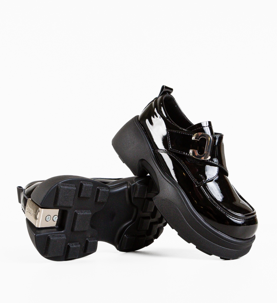 Pantofi Casual Urdela Negri - Eleganță și Versatilitate - imagine 7