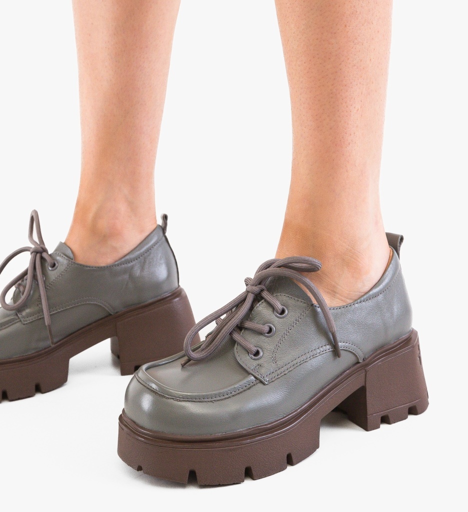 Pantofi Casual Zakyn Gri – Confort & Stil - imagine 4