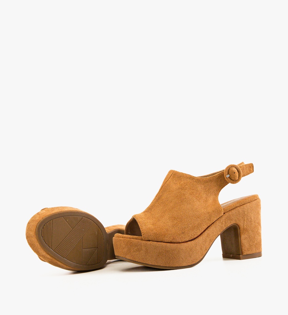 Sandale Toc Yousuf Camel - Eleganță și Stil - imagine 6