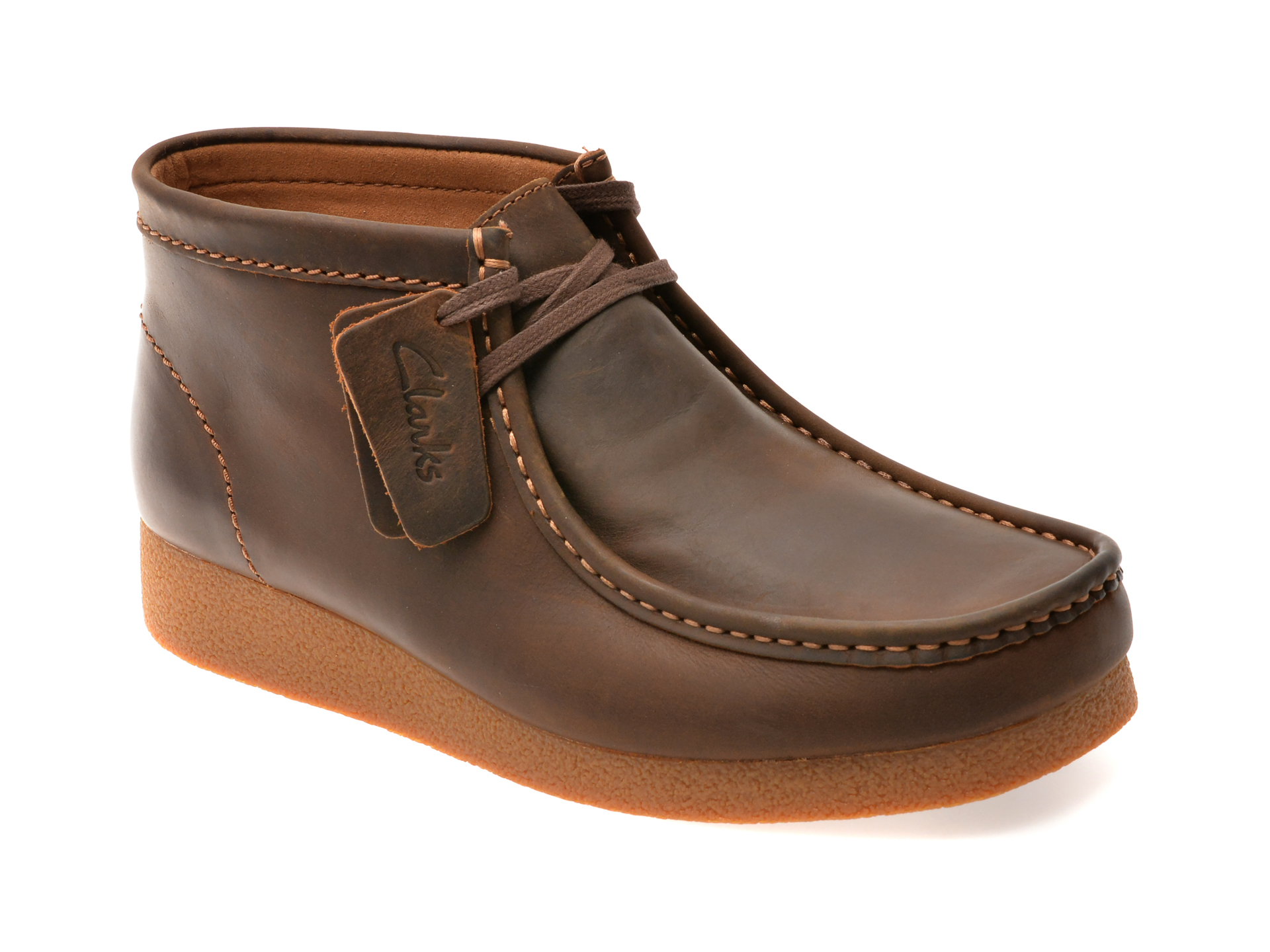 Ghete Clarks Wallabee Evo BT - Piele Naturală