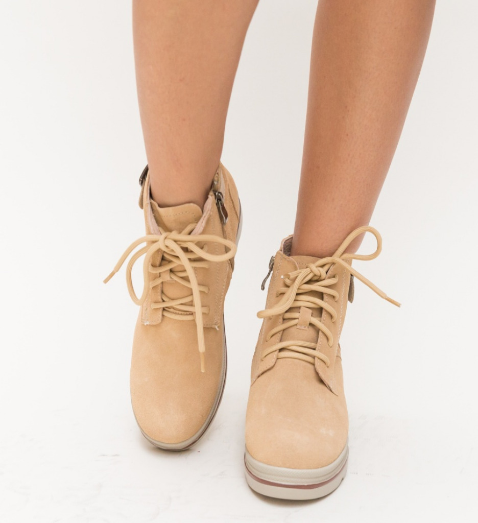 Ghete Aloga Dama Bej | Eleganță și Confort