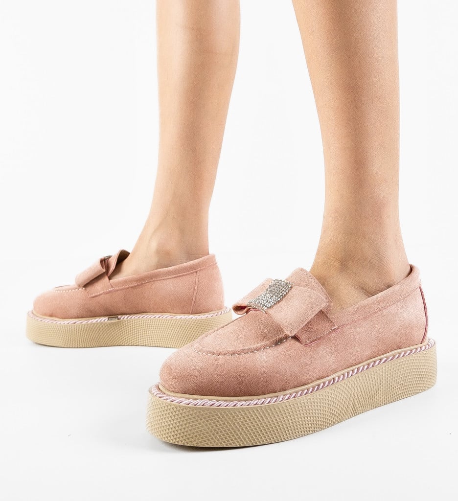 Pantofi Casual Sofia Roz - Confort și Stil - imagine 6
