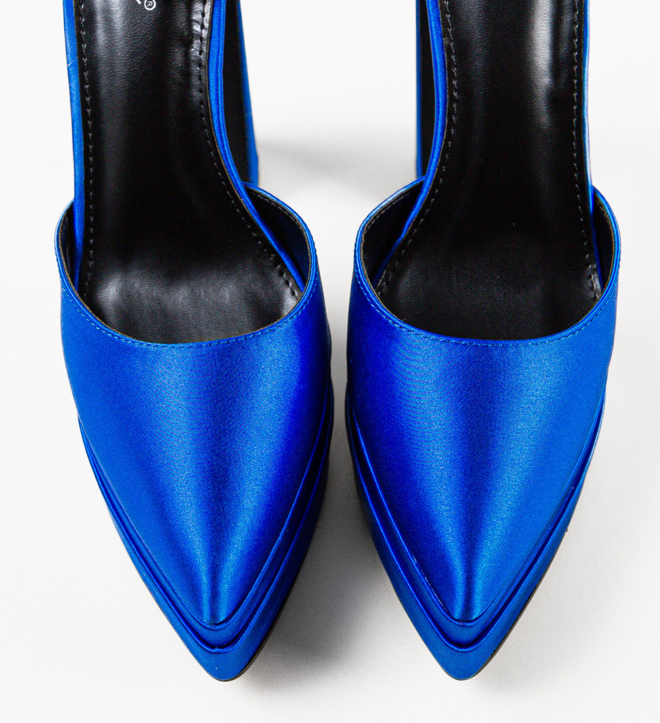 Pantofi Baldwin Albastri cu Toc Eleganți - imagine 6