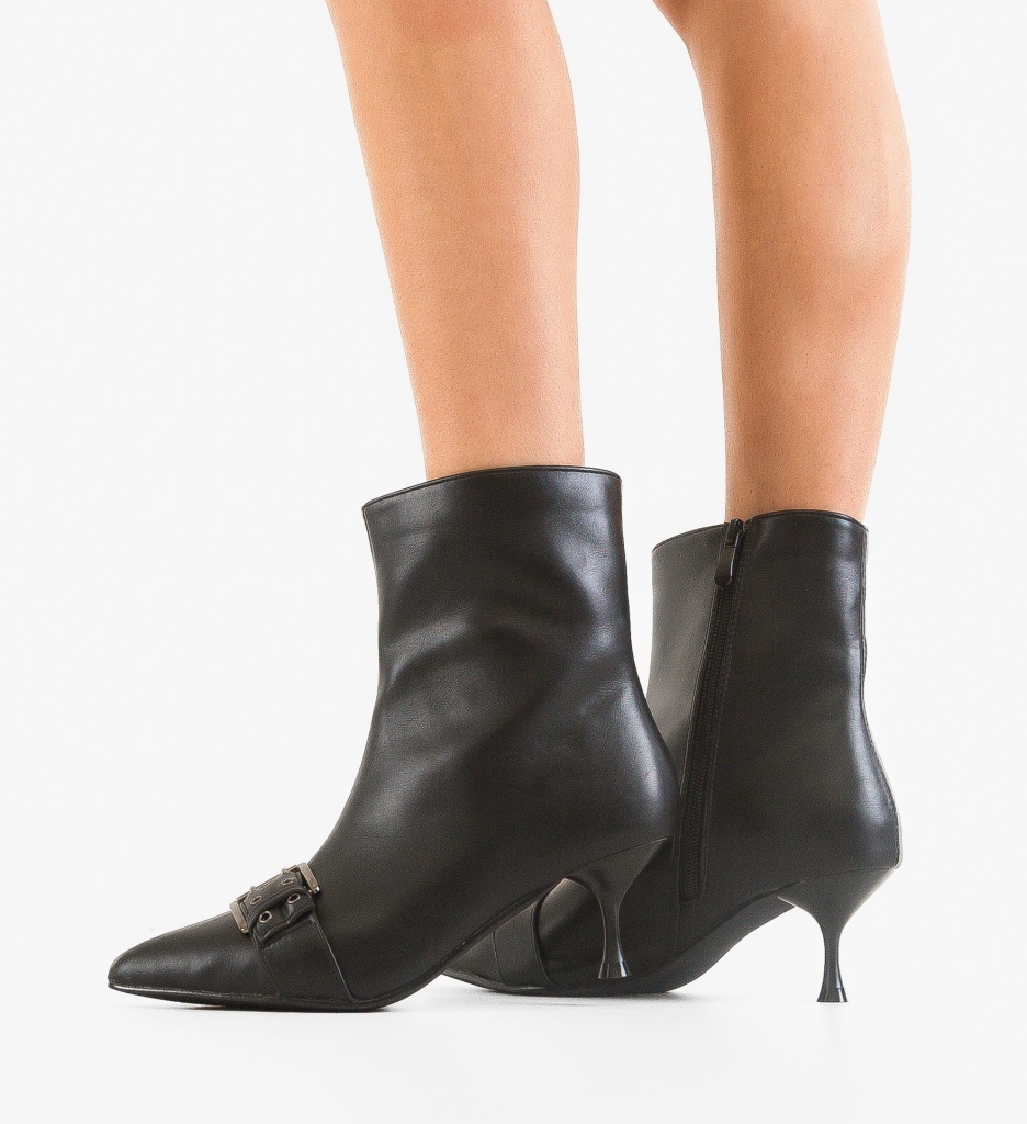 Botine Dama Cliffor Negre | Stil si Confort - imagine 3