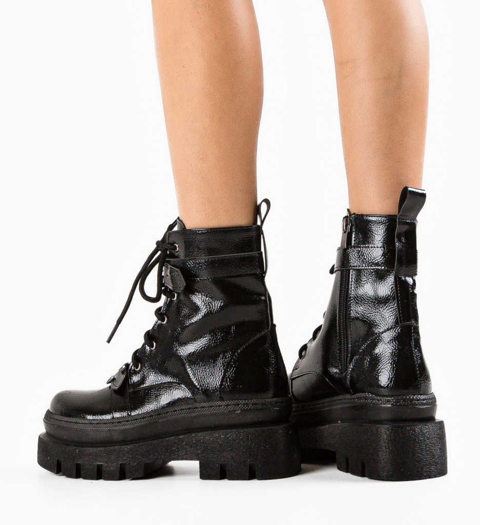 Ghete Dama Sorcer Negre 2 - Stil si Confort - imagine 4
