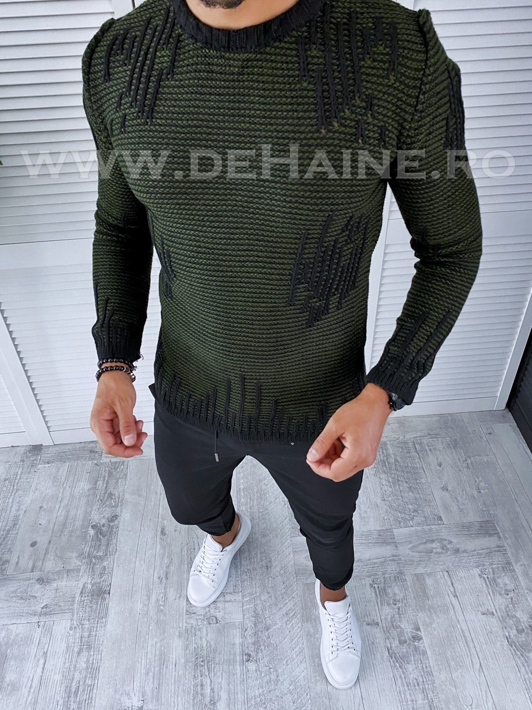 Pulover Barbati Slim Fit Negru | Stil Modern