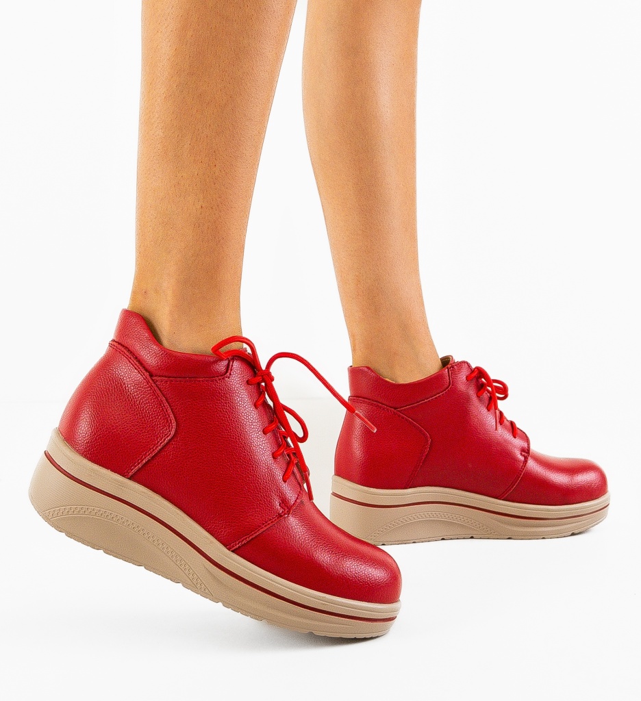 Pantofi Palerma Rosii | Design Casual Elegant - imagine 3